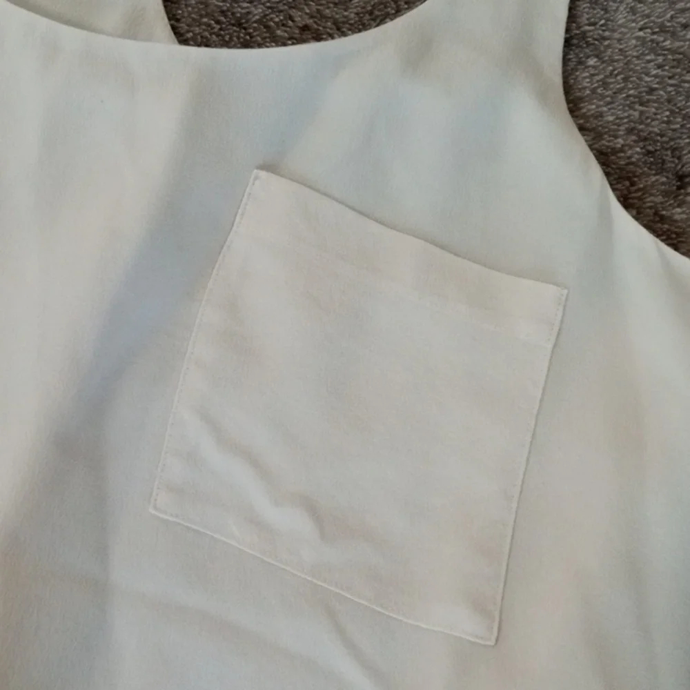 Joie cream silk racerback pocket tank - Picture 2 of 7